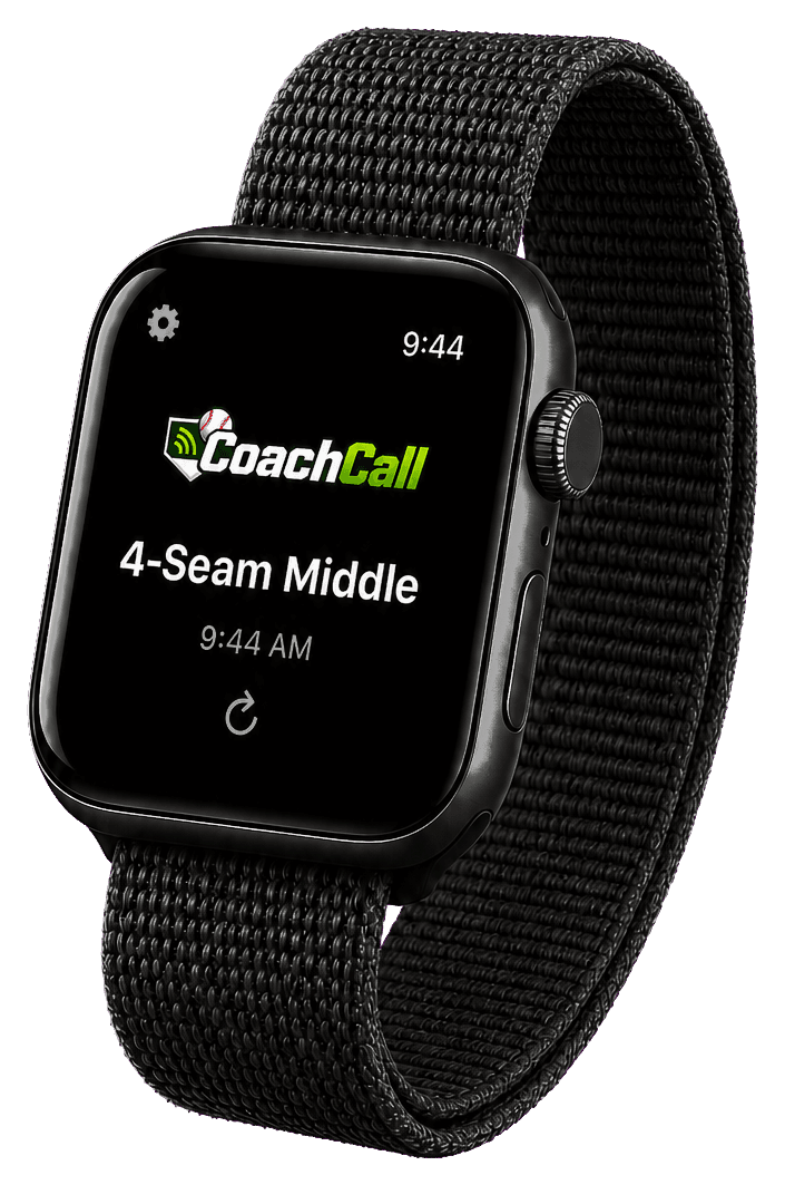 Apple Watch receiving a CoachCall pitch call